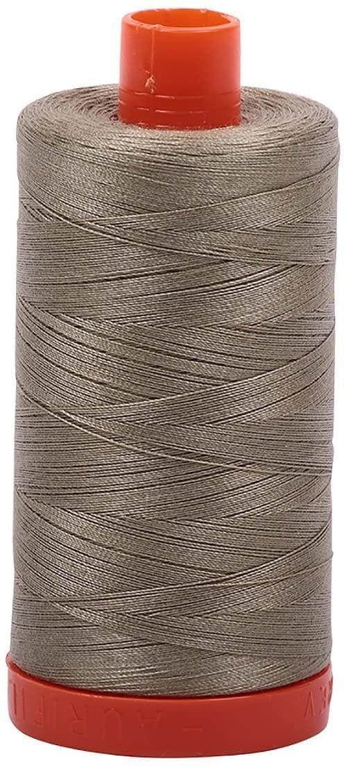 Aurifil 50Wt 100% Mako Cotton Thread Light Khaki Green image 0