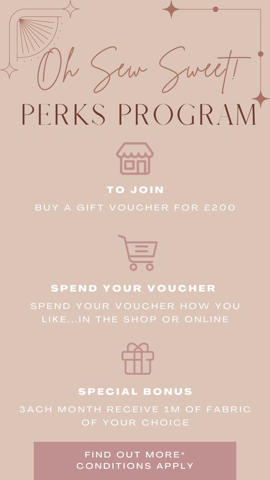Oh Sew Sweet 50% free PERKS Program - £200 image 0
