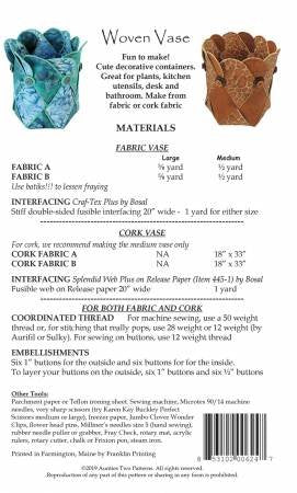 Aunties Two Woven Vase Pattern image 1