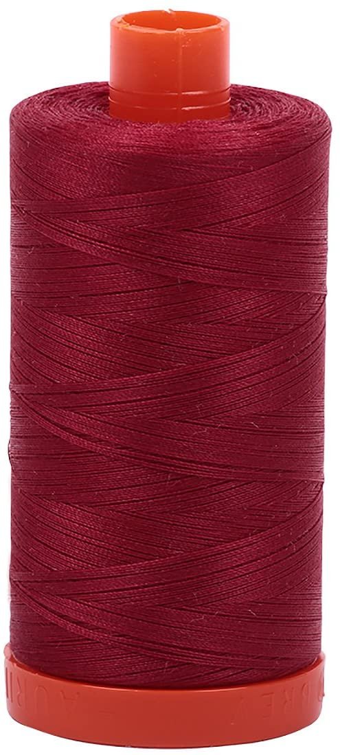 Aurifil 50Wt 100% Mako Cotton Thread Burgundy image 0