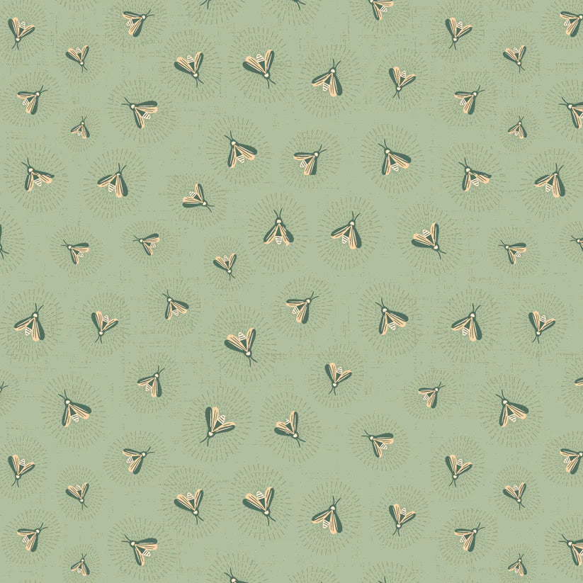 moonbeam dreams by Poppie Cotton - Fireflies Mint image 0
