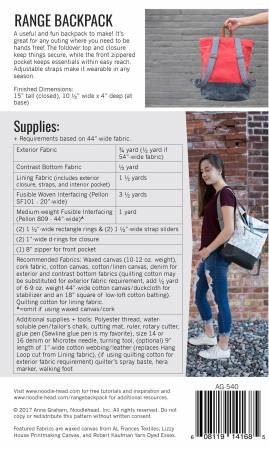 Range Backpack Pattern by Noodlehead image 2