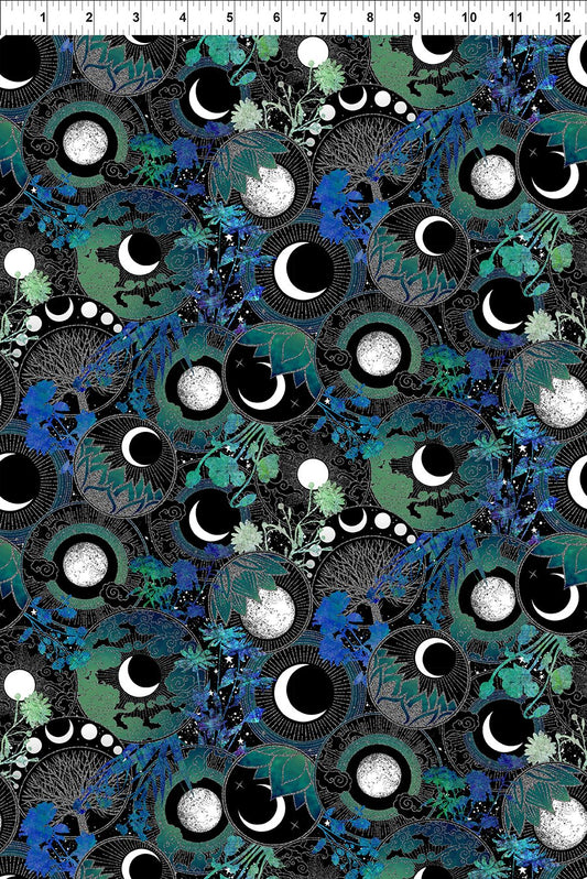 La Luna by Jason Yenter - Blue/Silver Moon Collage