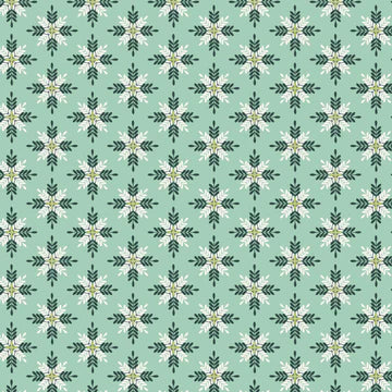 Prairie Christmas by Poppie Cotton - A New Star Teal image 0