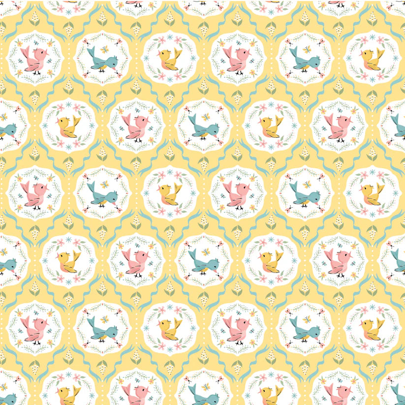 Finding Wonder by Poppie Cotton - Tweeting Yellow image 0