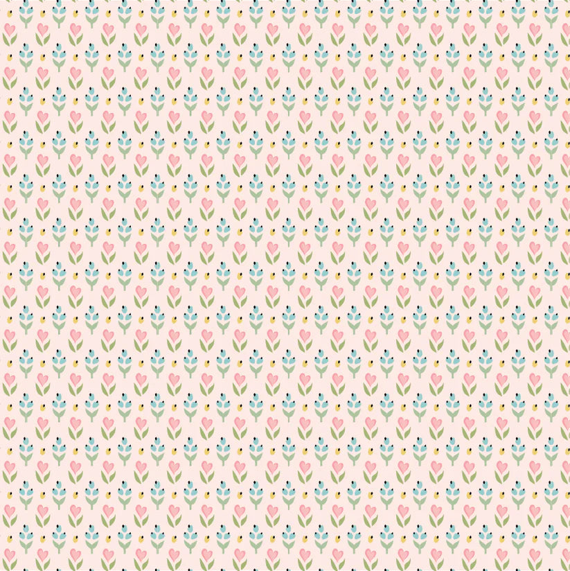 Finding Wonder by Poppie Cotton - Hearts & Berries Pink image 0