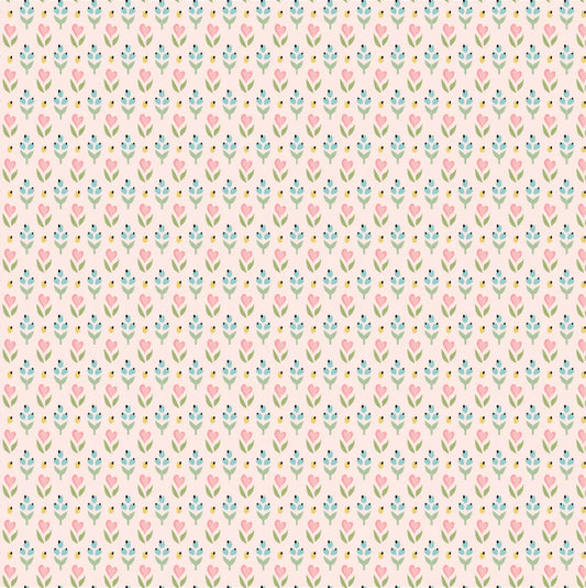 Finding Wonder by Poppie Cotton - Hearts & Berries Pink image 0