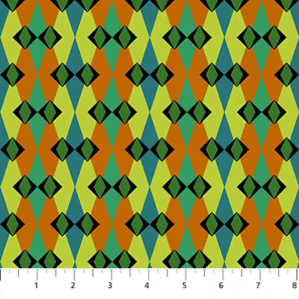 Jumpstart by Anna Maria Textiles  - Fractal in Leaf