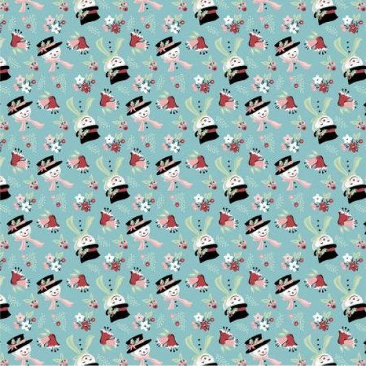 Frost & Furry by Poppie Cotton - Snow Tossed - Blue image 0