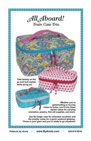 All Aboard. Train Case Trio - Pattern From ByAnnie image 0