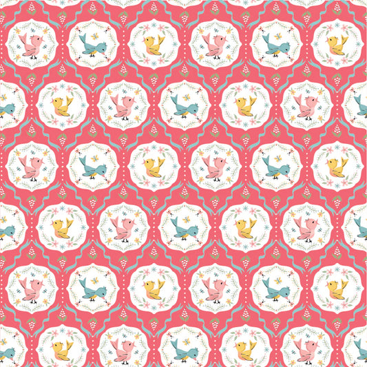 Finding Wonder by Poppie Cotton - Tweeting Pink image 0