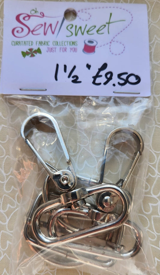 Bag Hardware Set 1.5" - Antique Brass image 1