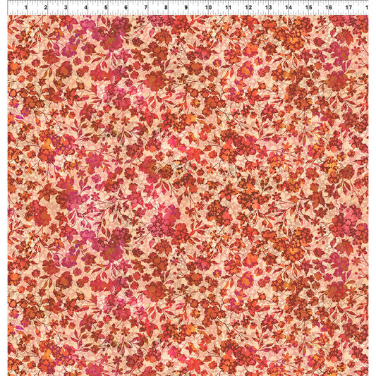 Allure by Jason Yenter - Red Blooming Floral Berry Vine