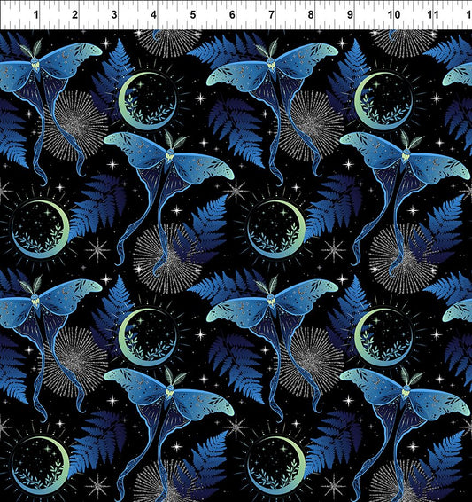 La Luna by Jason Yenter - Blue/Silver Lunar Moths