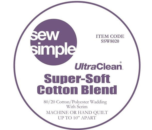 Sew Simple Super-Soft 80/20 Cotton Blend Wadding 90" wide image 0