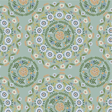 Hide and Seek by Poppie Cotton - Round-a-bout Green image 0