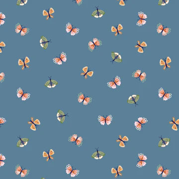 Hide and Seek by Poppie Cotton - Butterflies Blue image 0