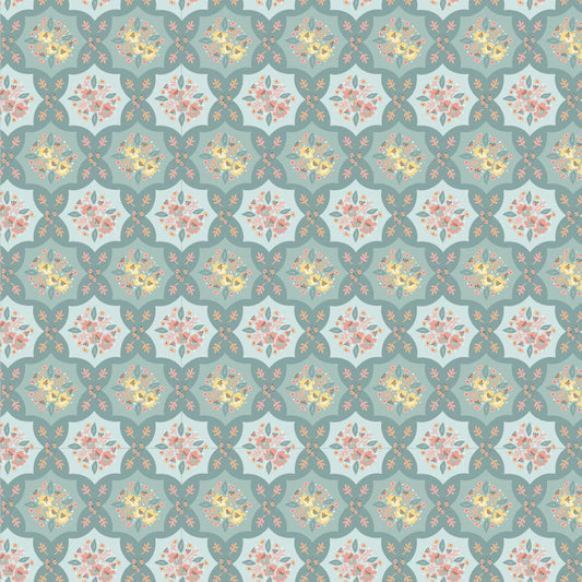 Wildwood Dwellings by Poppie Cotton - Quilty Patches Teal image 0