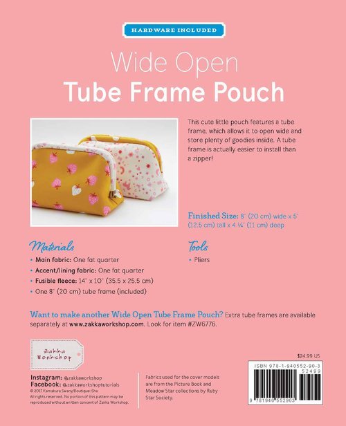 WIDE OPEN TUBE FRAME POUCH image 1