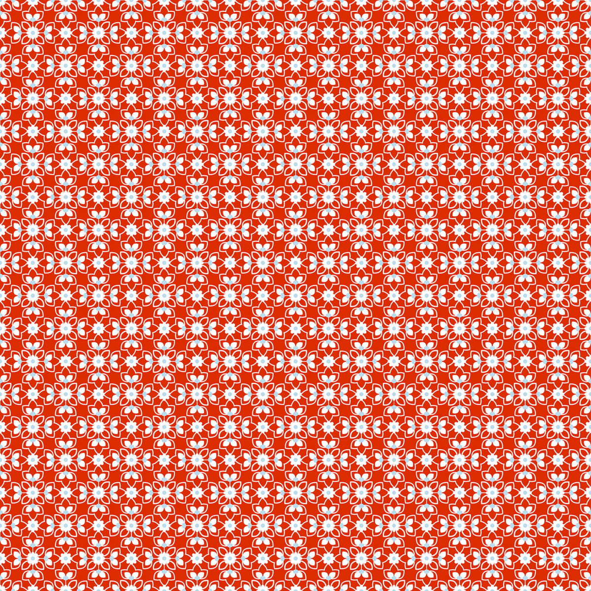 Elise by Poppie Cotton - Trellis Red
