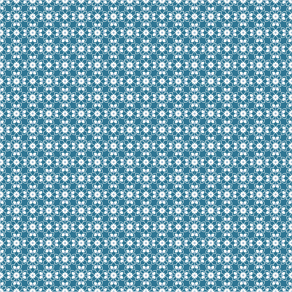 Elise by Poppie Cotton - Trellis Blue