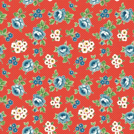 Flower Market by Poppie Cotton - Hand Picked Red