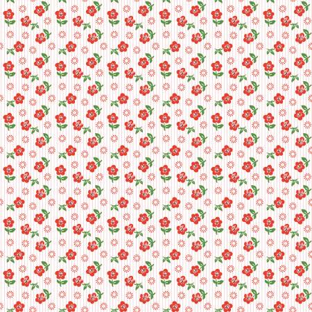 Flower Market by Poppie Cotton - Sugar Petals Red