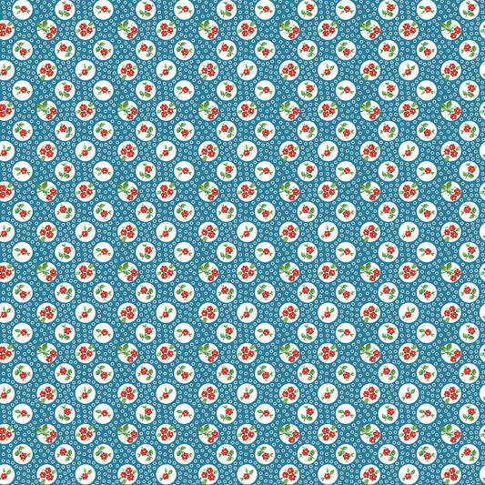 Flower Market by Poppie Cotton - Pocket Posies Blue