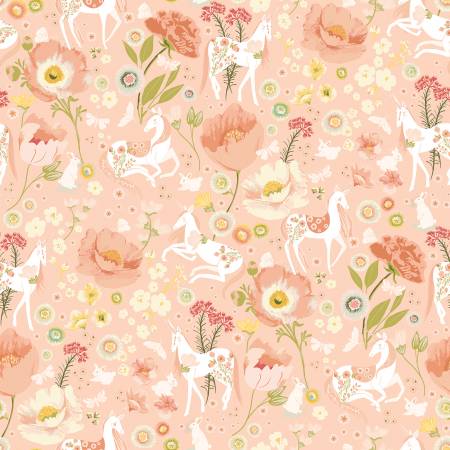 Unicorn Dreams by Poppie Cotton - Dreamland Peach