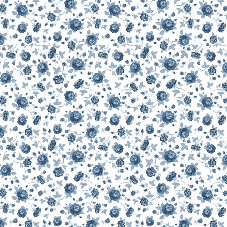 Lakeland Blues by Poppie Cotton - Elegant Rose Light