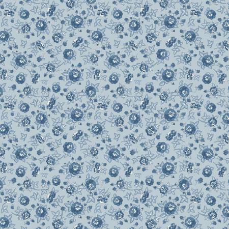 Lakeland Blues by Poppie Cotton - Elegant Rose Medium