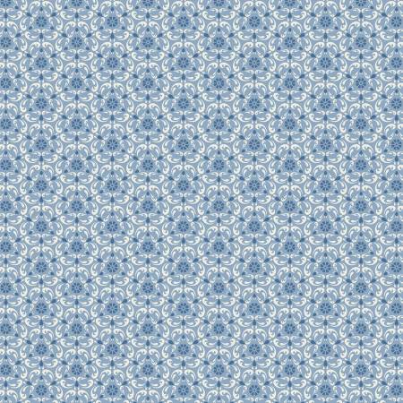 Lakeland Blues by Poppie Cotton - Tri-damask Medium