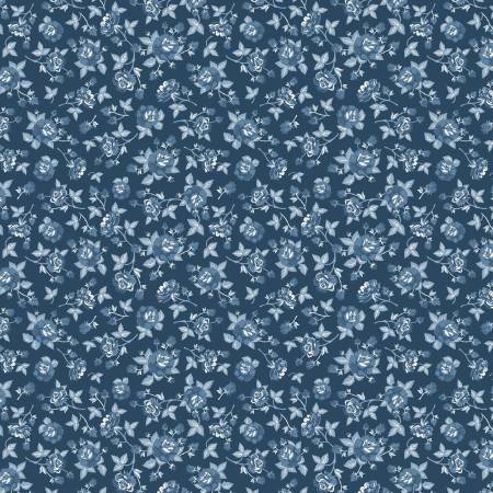 Lakeland Blues by Poppie Cotton - Elegant Rose Dark