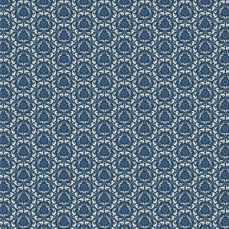 Lakeland Blues by Poppie Cotton - Tri-damask Dark