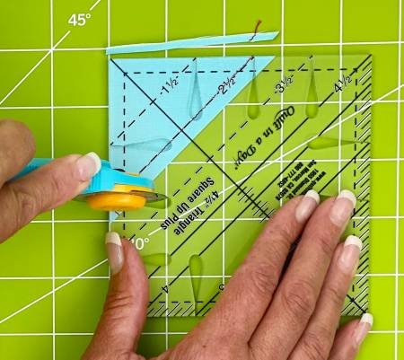 Quilt In A Day 4 1/2" Triangle Square Up PLUS Ruler image 4