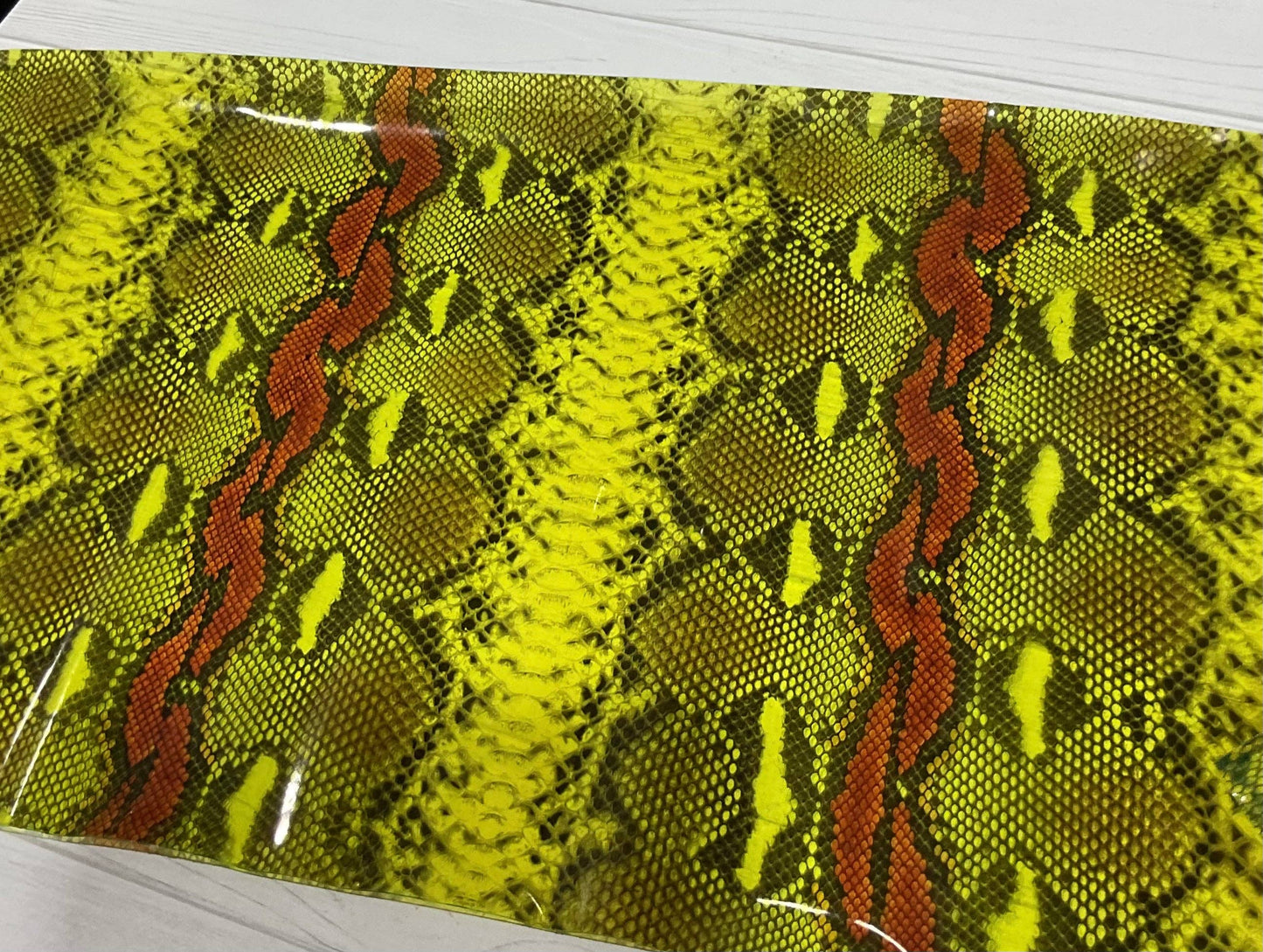 Snake Skin Print Clear TPU Vinyl