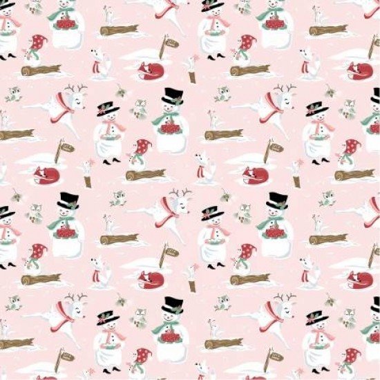 Frost & Furry by Poppie Cotton - Mr & Mrs Flurry - Pink image 0