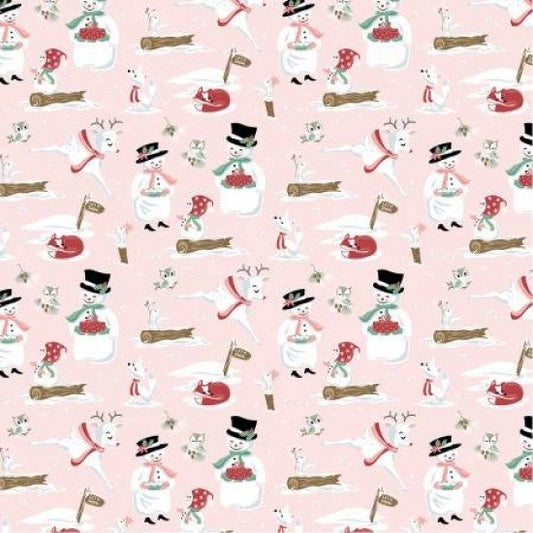 Frost & Furry by Poppie Cotton - Mr & Mrs Flurry - Pink image 0