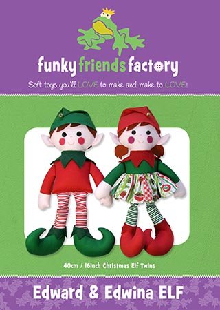 NEW Edward & Edwina Elves - Funky Friends Factory Pattern image 0
