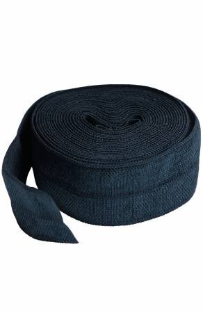 ByAnnie Fold-Over Elastic by the Metre (Colour options available) - Navy image