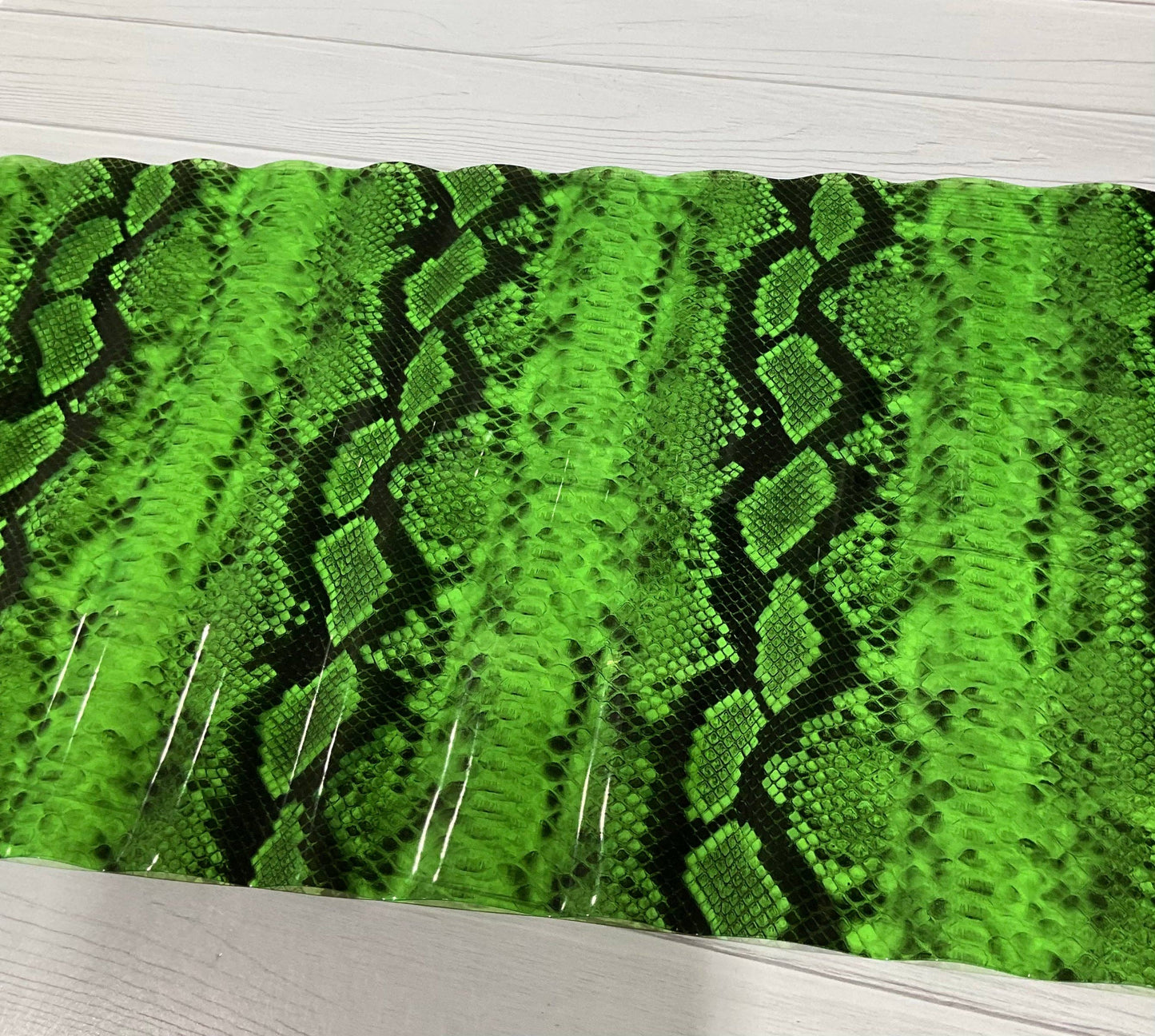 Snake Skin Print Clear TPU Vinyl