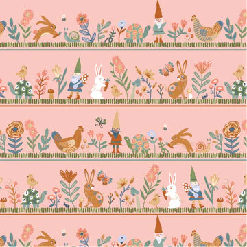 Hide and Seek by Poppie Cotton - Honey I'm Gnome Pink image 0