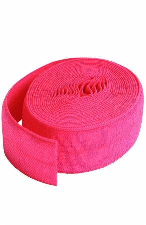 ByAnnie Fold-Over Elastic by the Metre (Colour options available) - Lipstick Pink image