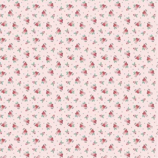 Frost & Furry by Poppie Cotton - Berries & Bells - Pink image 0