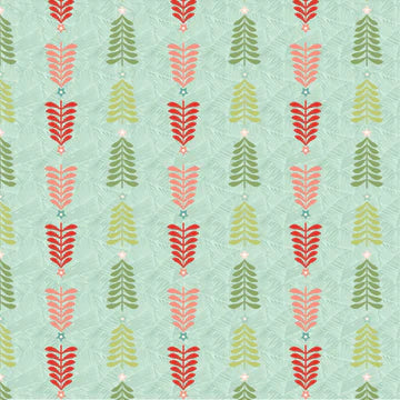 Prairie Christmas by Poppie Cotton - Oh Christmas Tree Teal image 0
