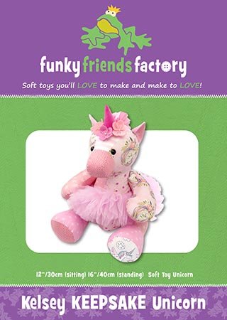Kelsey KEEPSAKE Unicorn- Funky Friends Factory Pattern image 0