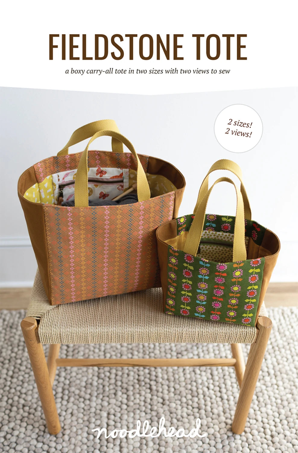 Fieldstone Tote Pattern by Noodlehead