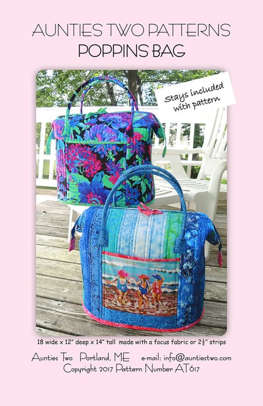 Aunties Two Poppins Bag Pattern