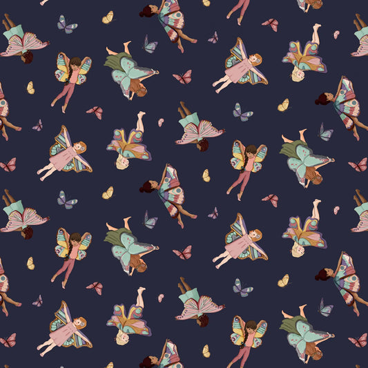 Nocturnal Garden - Butterfly Girls - Midnight