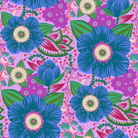 Overdressed by Anna Maria Textiles  - Honorable Mention, Cobalt